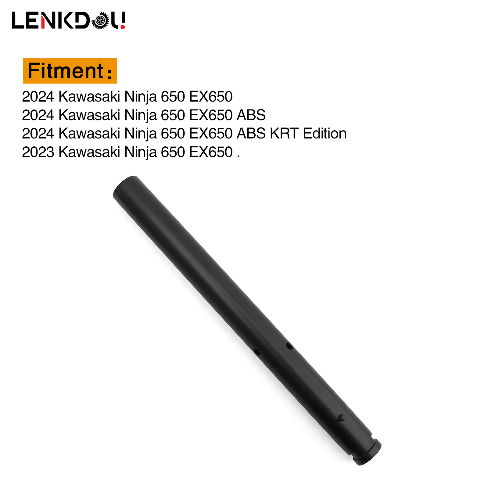 Steel Black Handle Replace 46003-0672-18R RH LH 2PC For Kawasaki Ninja 650 EX650