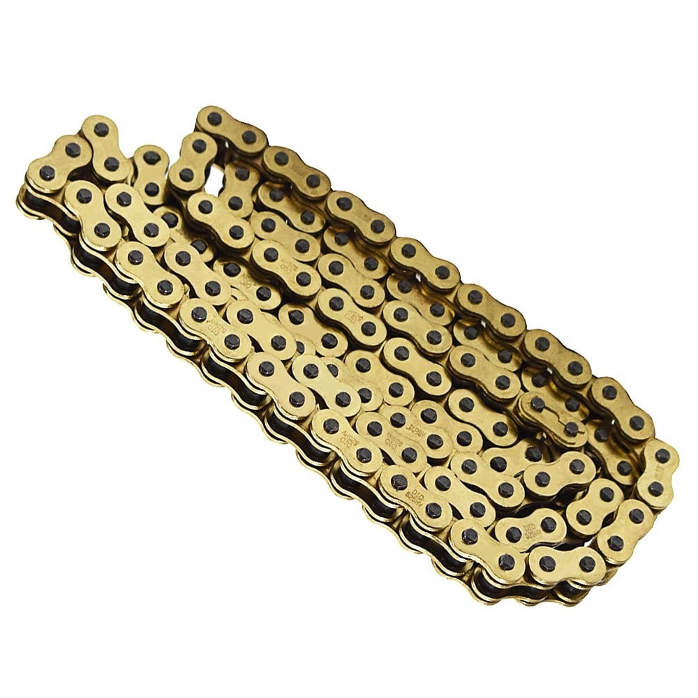 ATV Motorcycle 525 Pitch 120 Links With O-Ring Drive Chain Gold Color 525-120