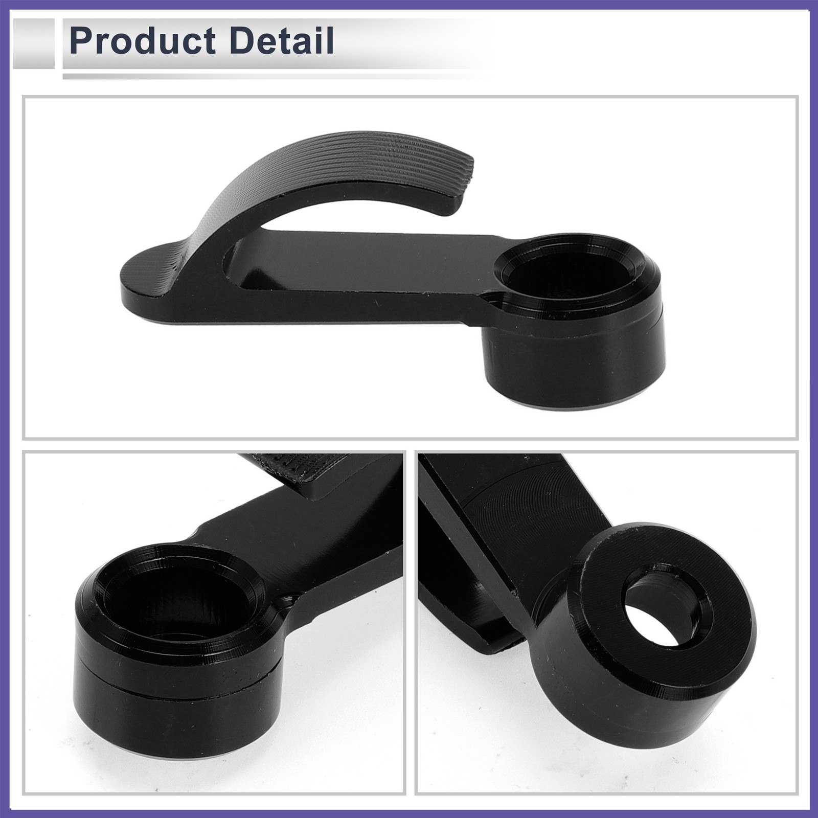 1Set Universal Motorcycle Handlebar Hook Load-Bearing Capacity Black