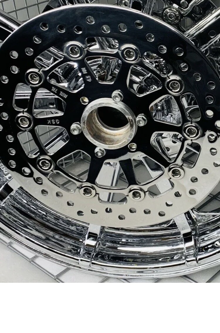 INDIAN CHIEF CLASSIC VINTAGE CHIEFTAIN POLISH FRONT OR REAR ROTOR EXCHANGE
