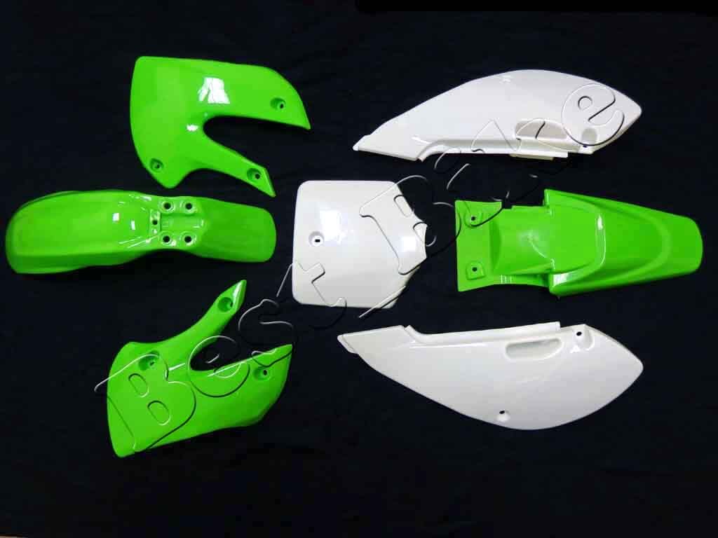 ABS Plastic Fender Fairing Body Work Kit Set For KLX110 KX-65 DRZ-110 Dirt Bike