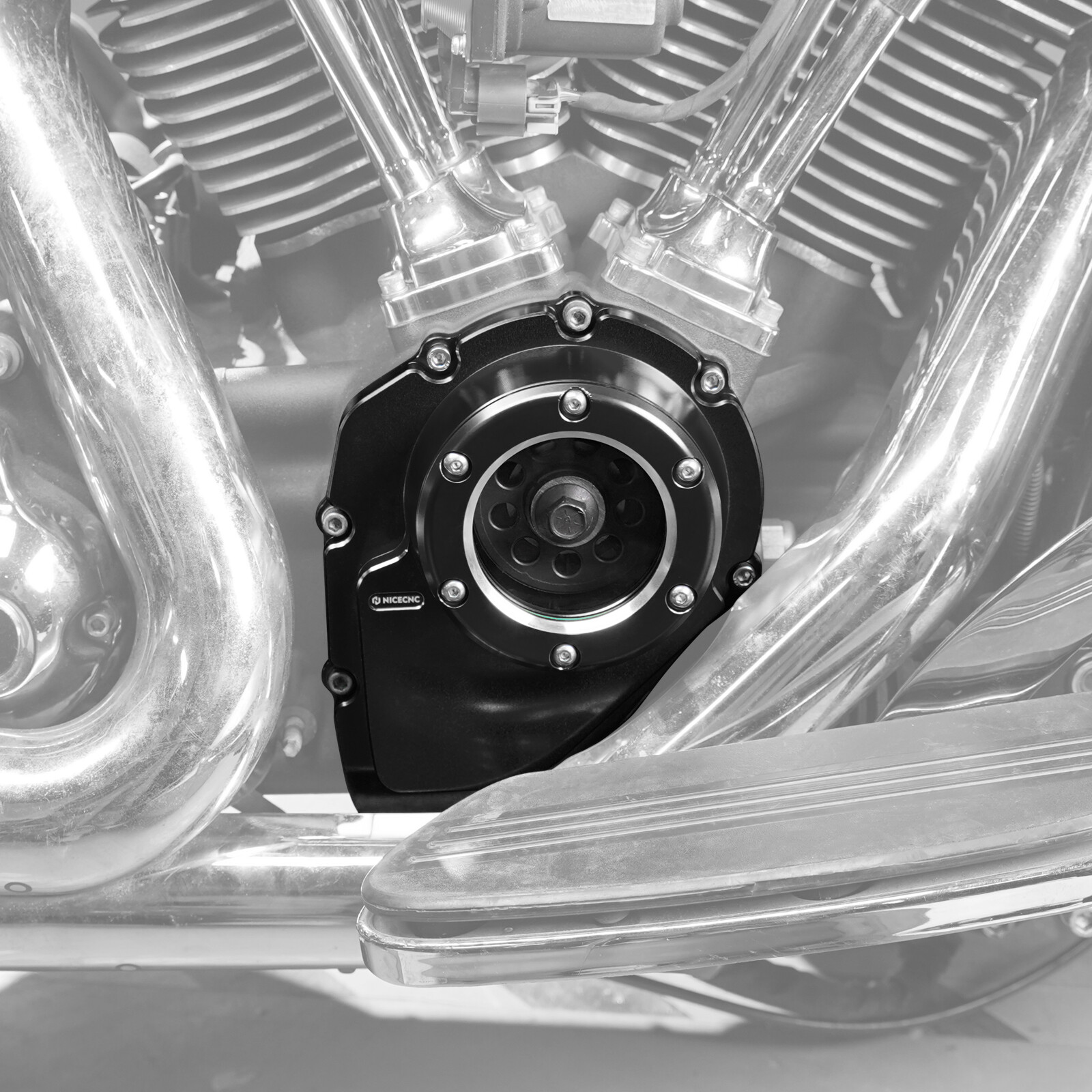 Upgraded M8 Clear Cam Cover For Harley Street Glide FLHX CVO FLHXSE 2017-2021
