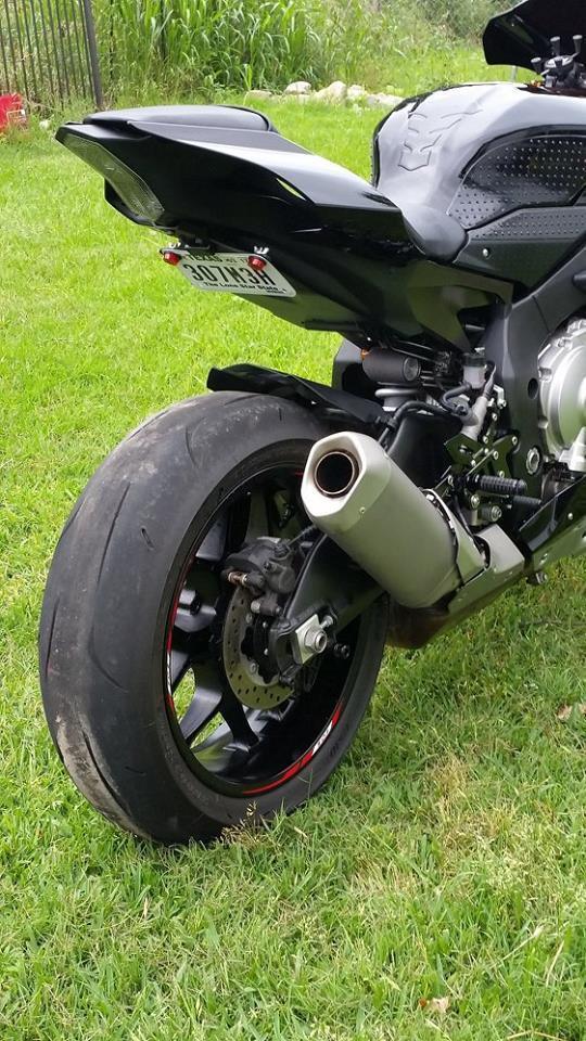 Fender Eliminator Tail Front Facing Black KAWASAKI ZX6R ZX-6R 2019 – 2025