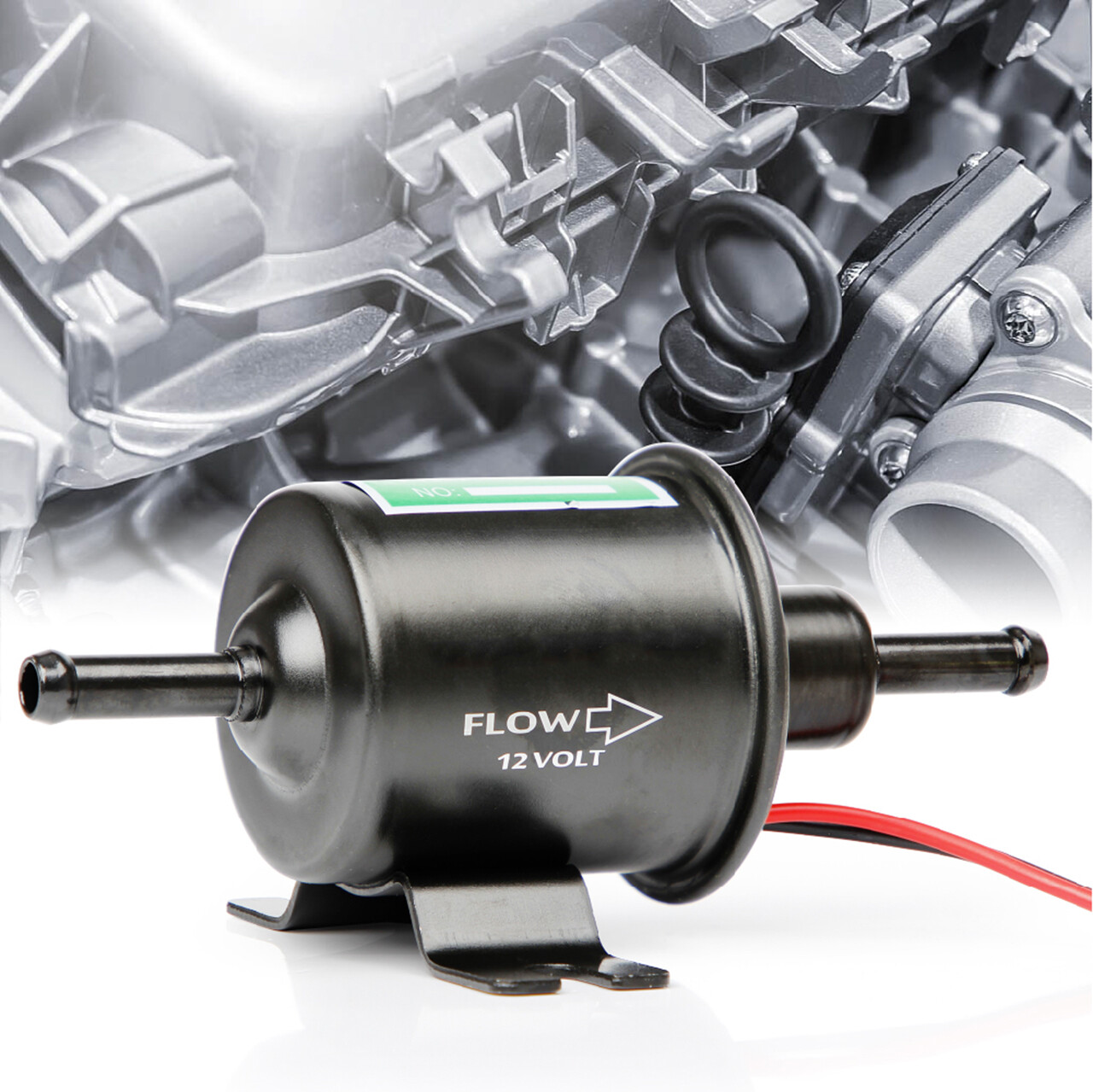 Gas Diesel Inline Low Pressure Electric Fuel Pump 12V 2.5-4 PSI HEP-02A BHEP-02A