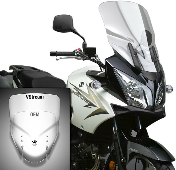 National Cycle VStream Windshield Clear 23in. N20213 V-Strom 650/1000 04-12