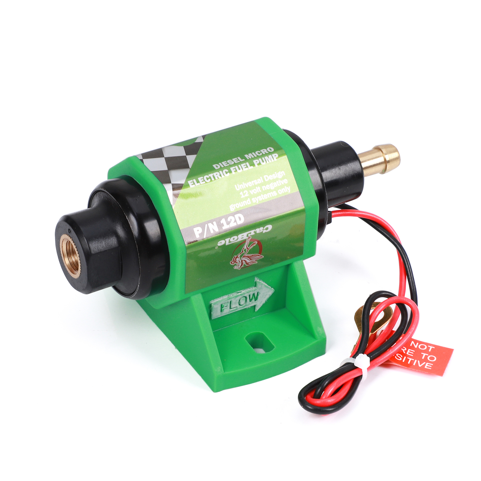 Universal Fuel Pump 35GPH 3/8 inch Inlet Outlet Diesel Transfer Pump 4-7PSI 12V