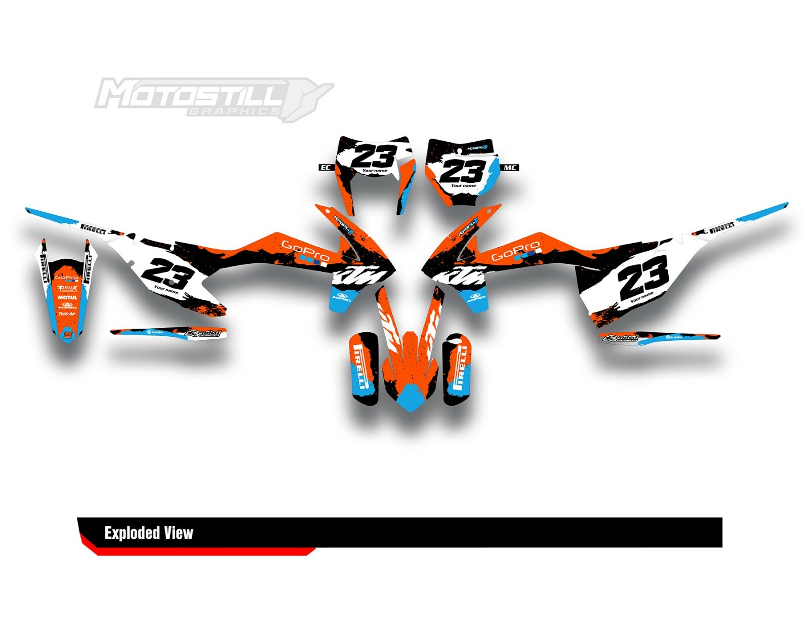 FIT FOR KTM EXC XC 2017 2018 2019 / SX 2016 2017 2018 STICKER SET DECAL KIT