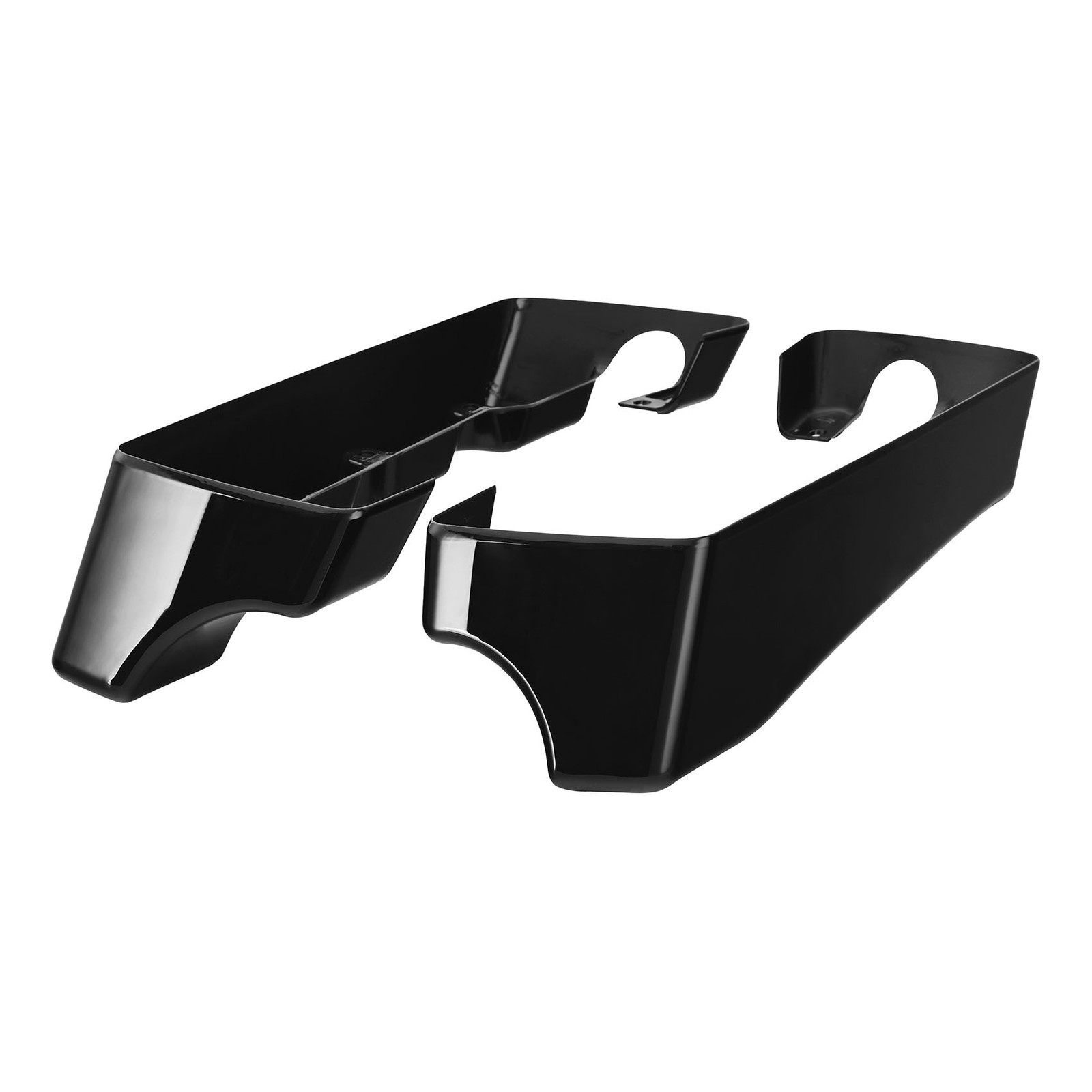 4″ Matte Black Saddlebags Extensions Fit For Harley Street Road Glide 2014-23 20