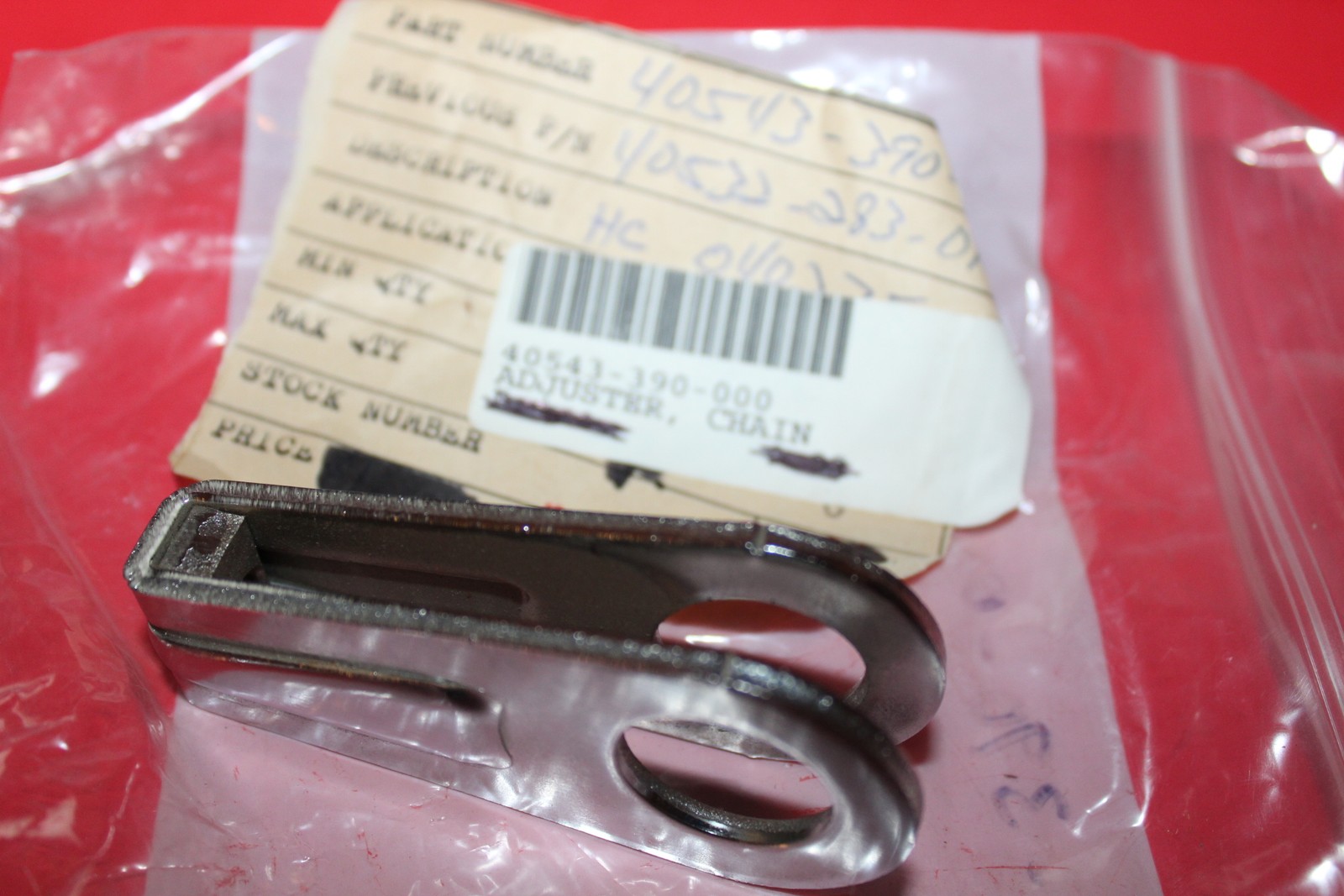 NOS Honda CB450 CL450 CB500 T CB550 F CR250 R Chain Adjuster OEM # 40543-390-000