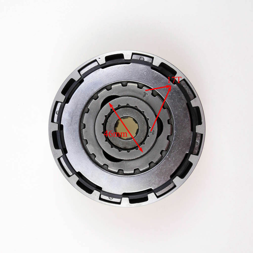 17 Teeth Semi Automatic Clutch Assy 50- 90cc 110CC 125CC ATV Dirt Bike Part Z50