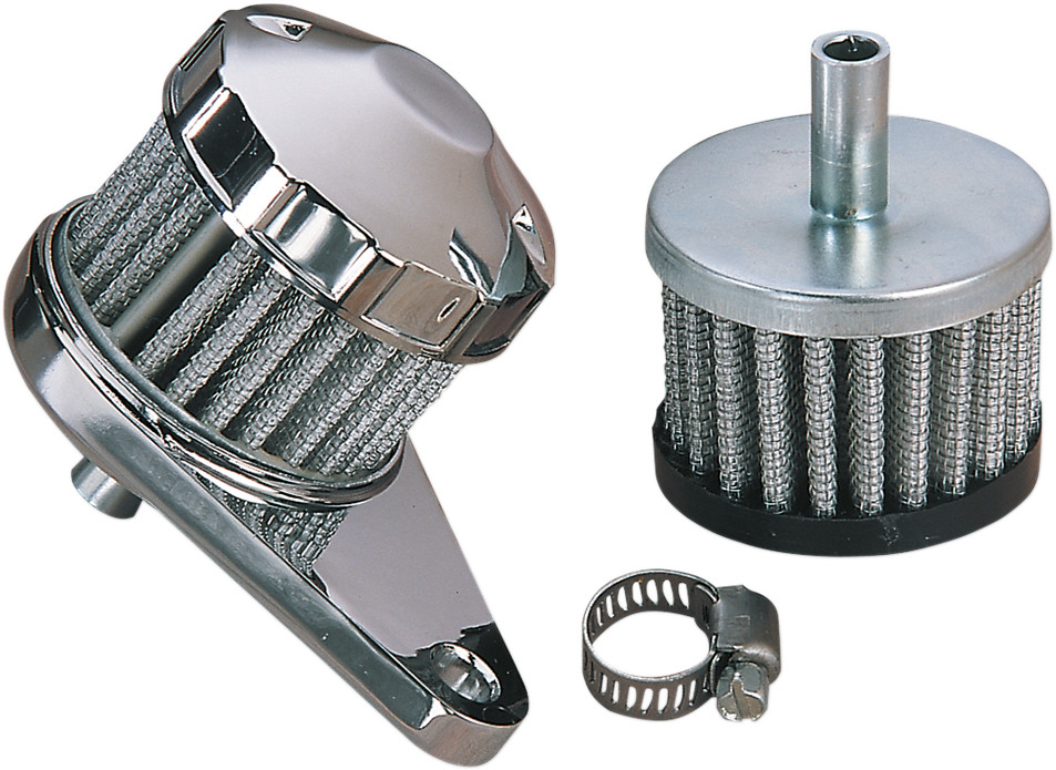 Emgo Crankcase Vent Filter Kit Chrome 14-20900 Honda CBR600F2 1991-1994