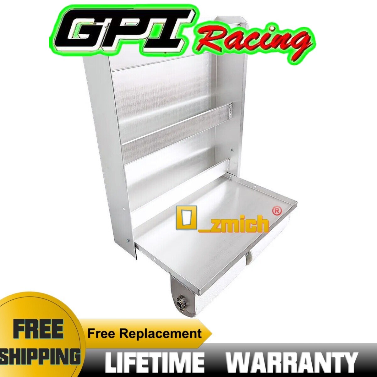 All Aluminum Trailer Door Cabinet Organizer Storage Work Station