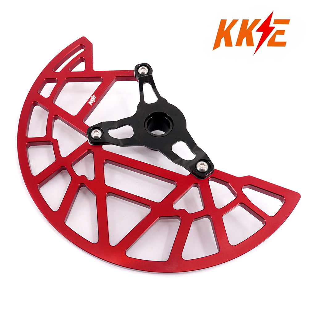 KKE Front Brake Disc Guard Rotor Cover Fit Surron Ultra Bee 2023-25 Red Aluminum