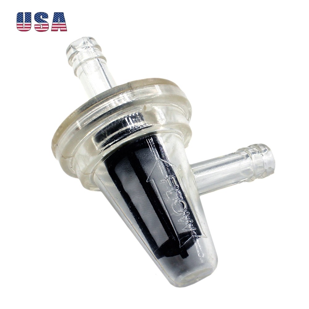 5x Clear Inline Gas Right Angle Fuel Filter For Motorcycle 6mm 7mm & 6*9 Line