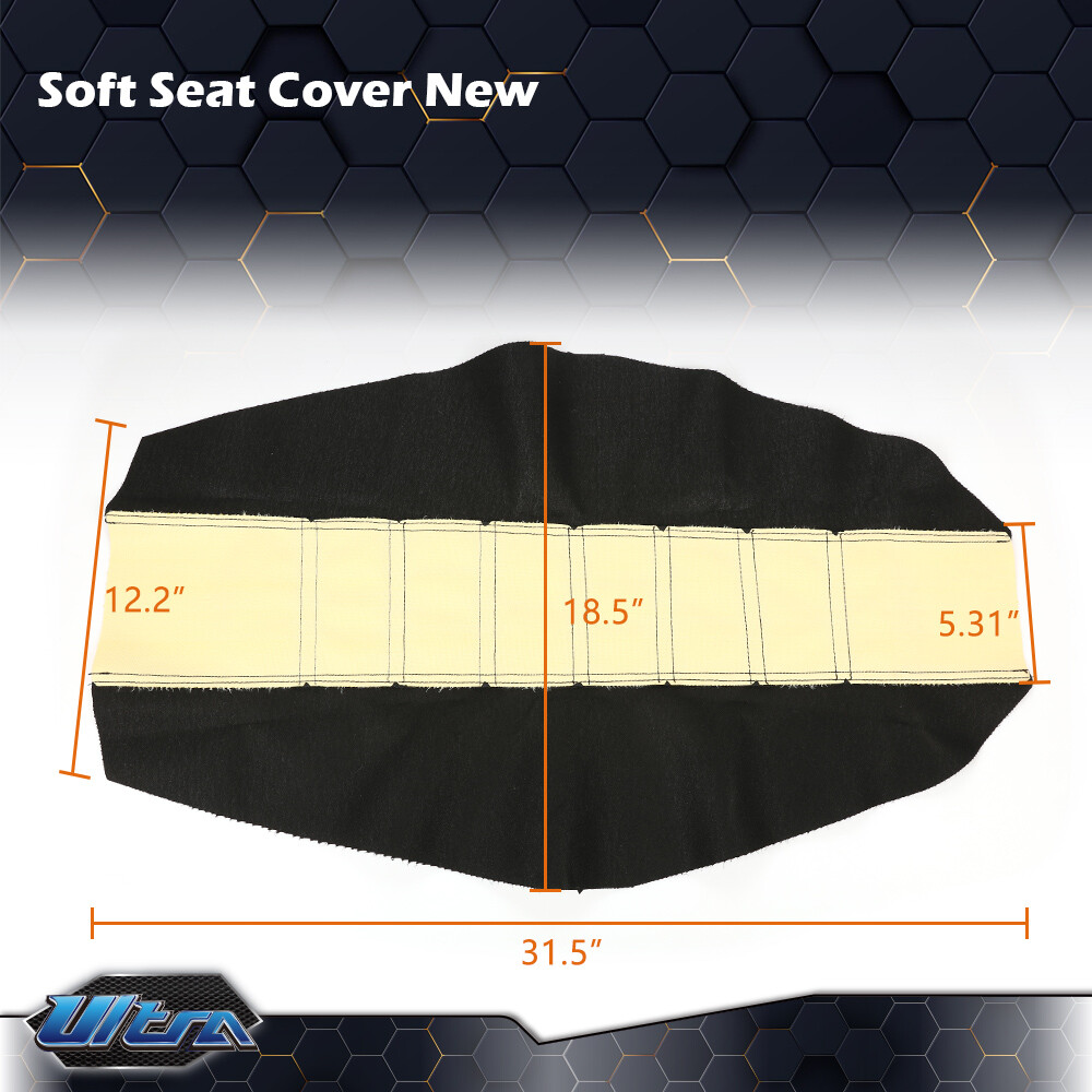 Universal Fit Yamaha Suzuki Honda Kawasaki Dirt Bikes Seat Cover Yellow