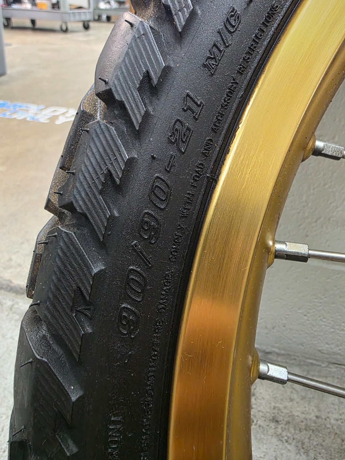 Genuine Honda Africa Twin Front and Rear Wheels Gold