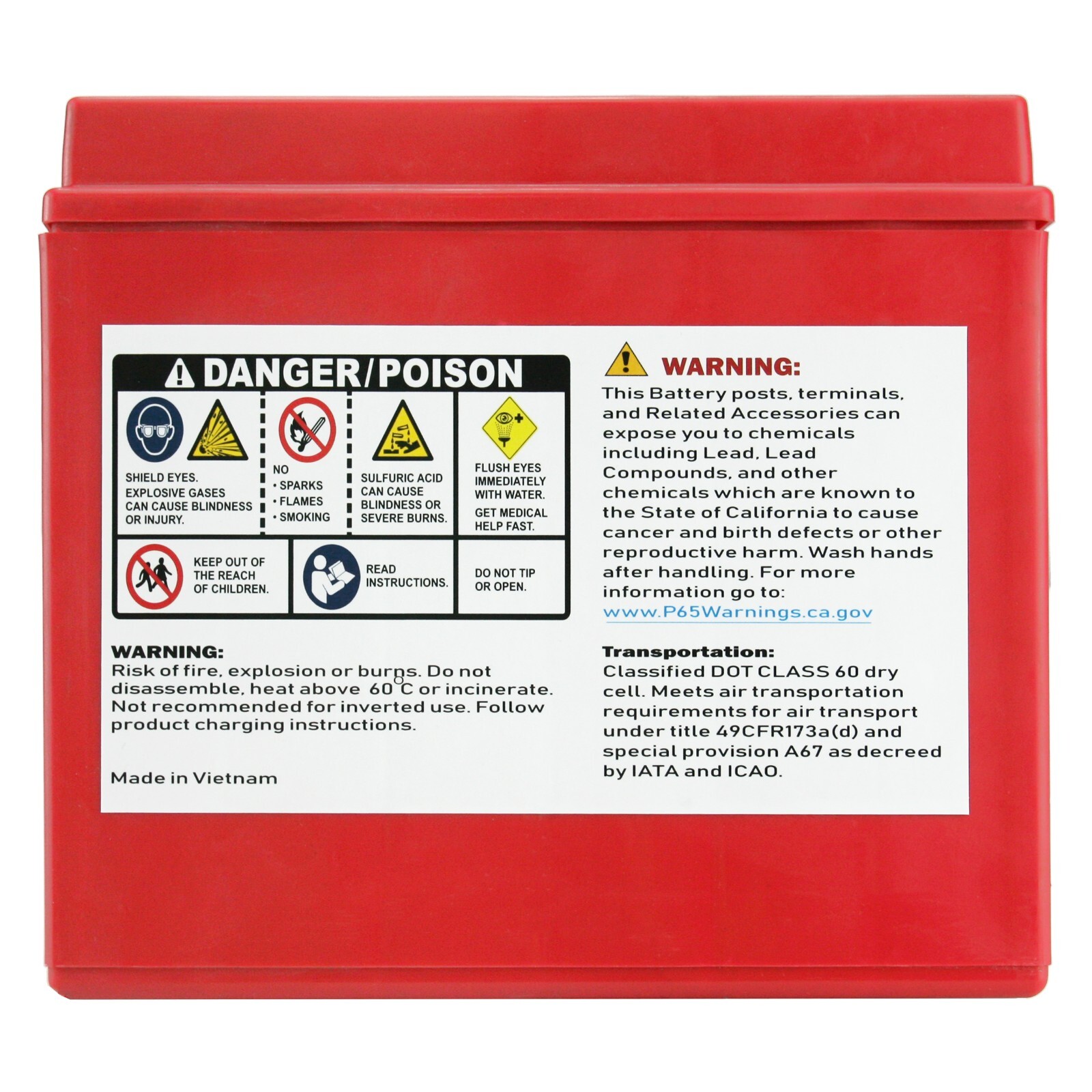 Banshee Replacement Ytx20-Bs Motorcycle Battery For Harley-Davidson 1340Cc Fx/Fx