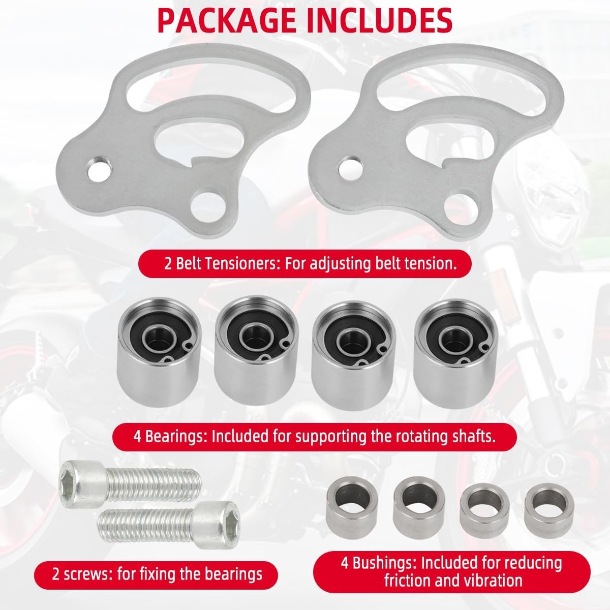 For Ducati Monster 696 796 1100s 1100evo Timing Belt Tensioner Kit Scrambler 797