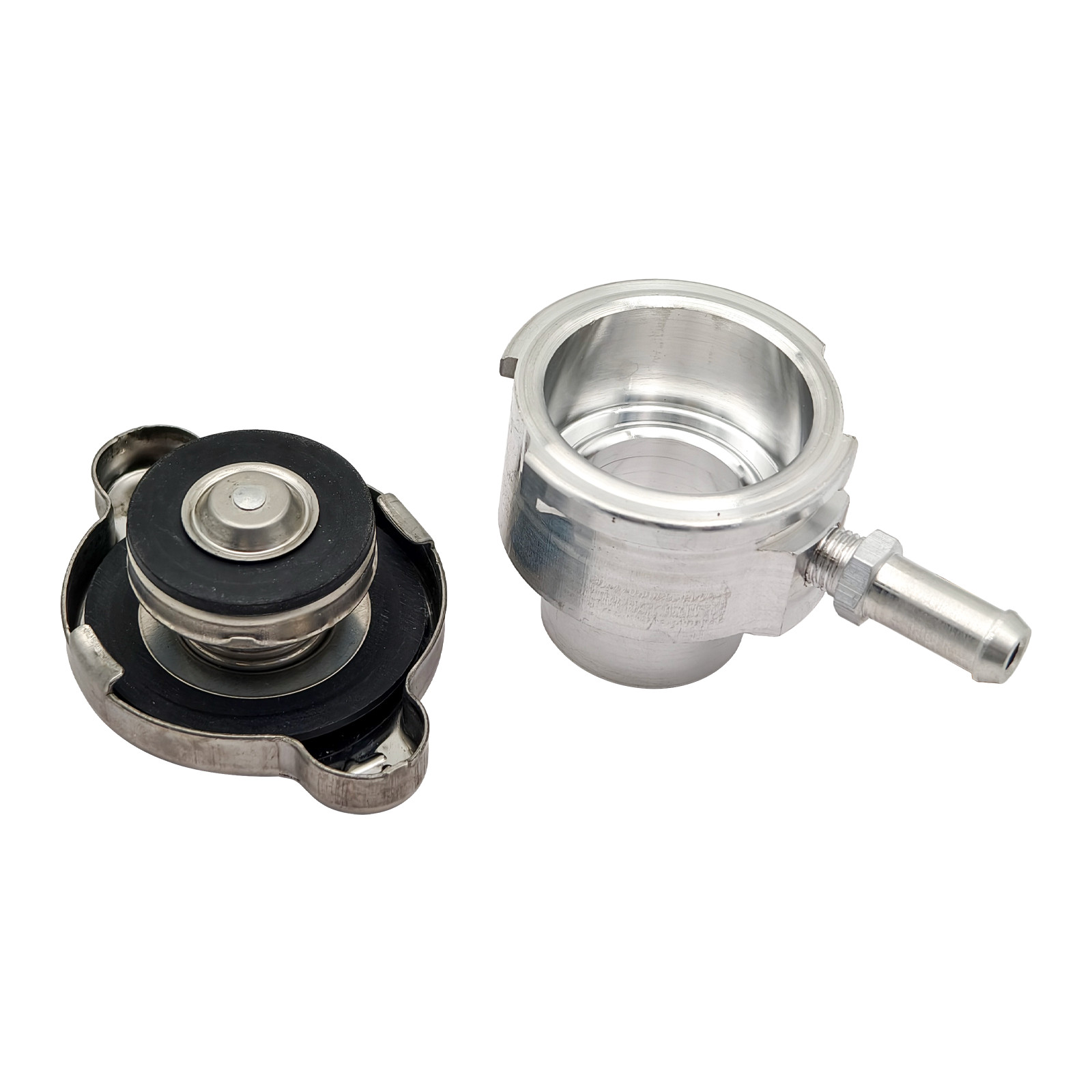 Alloy Weld On Radiator Filler Neck ID 1.25in 32mm And 1 Free Radiator Cap 1.1Bar
