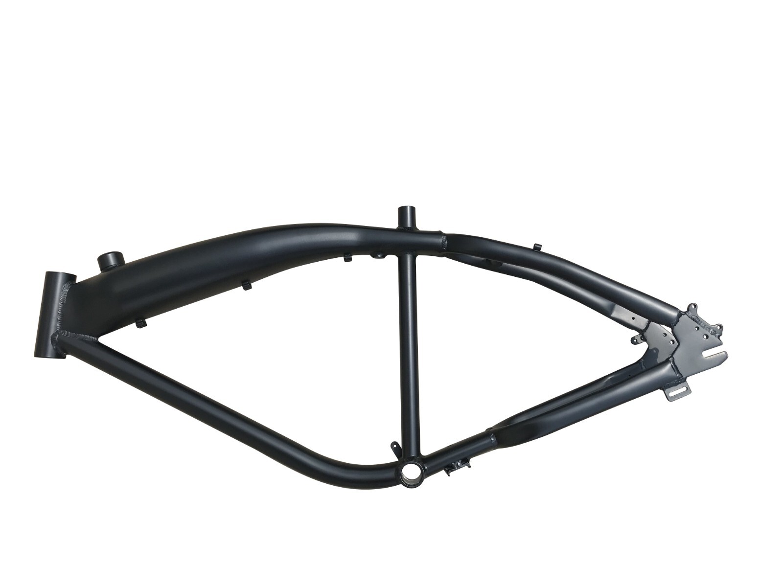 Black Felt Faker Frame 3.4L & Petcock, 26” Bike Fork, Headset & Front Mount Set