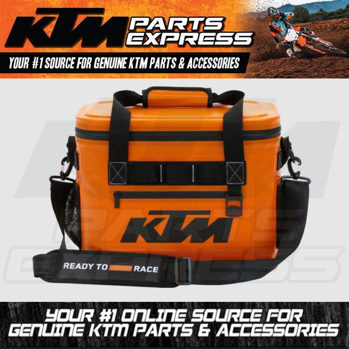 NEW KTM SOFT COOLER ORANGE APROXIMATELY 2 1/2 GALLON CAPACITY UPW2500200