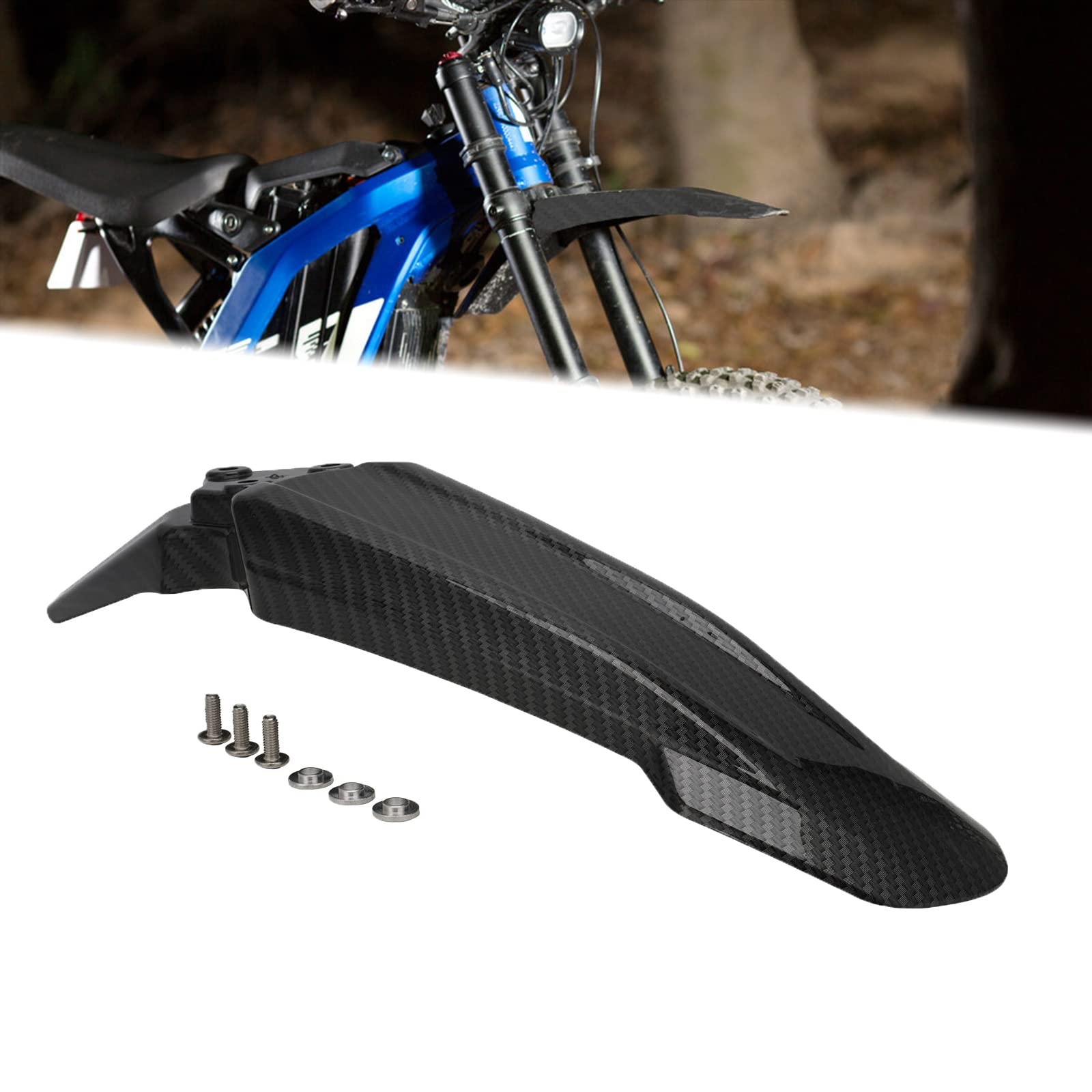 Front Fender + Rear Fender for Surron Sur Ron Light Bee X/S Carbon Fiber pattern