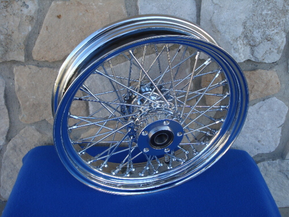 16X3.5″ 60 SPOKE BILLET HUB WHEEL REAR HARLEY SOFTAIL FLST FLSTC HERITAGE DELUXE
