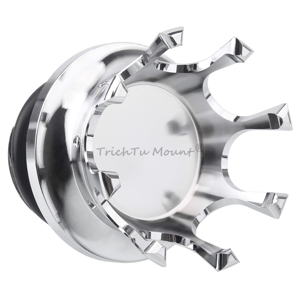Chrome King Crown Style Fuel Tank Cap Gas Cap For Harley Sportster Touring Dyna