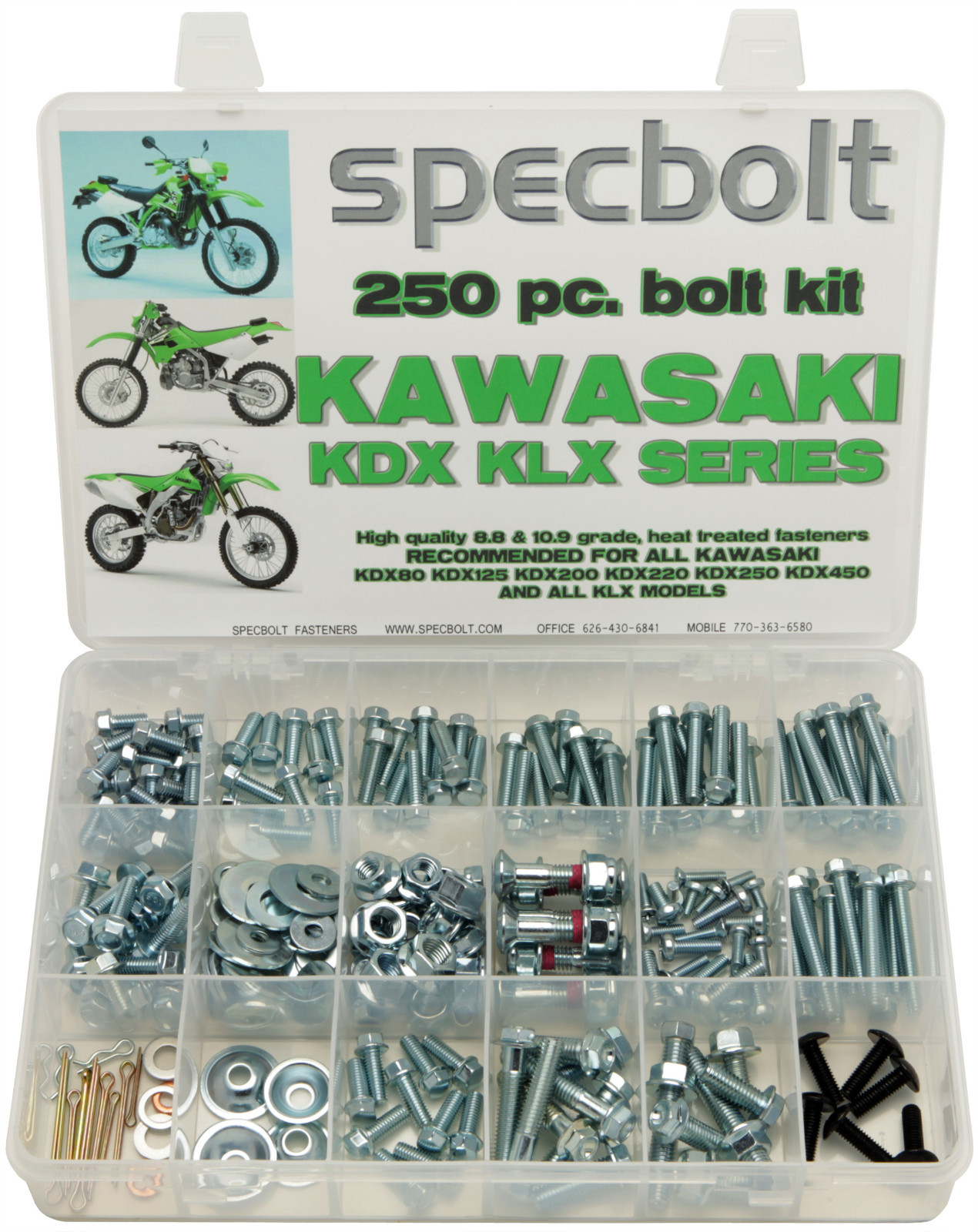 KAWASAKI KDX Bolt Kit 200 220 225 250 KDX200 KDX220 KDX225 KDX175 KDX80 SPECBOLT