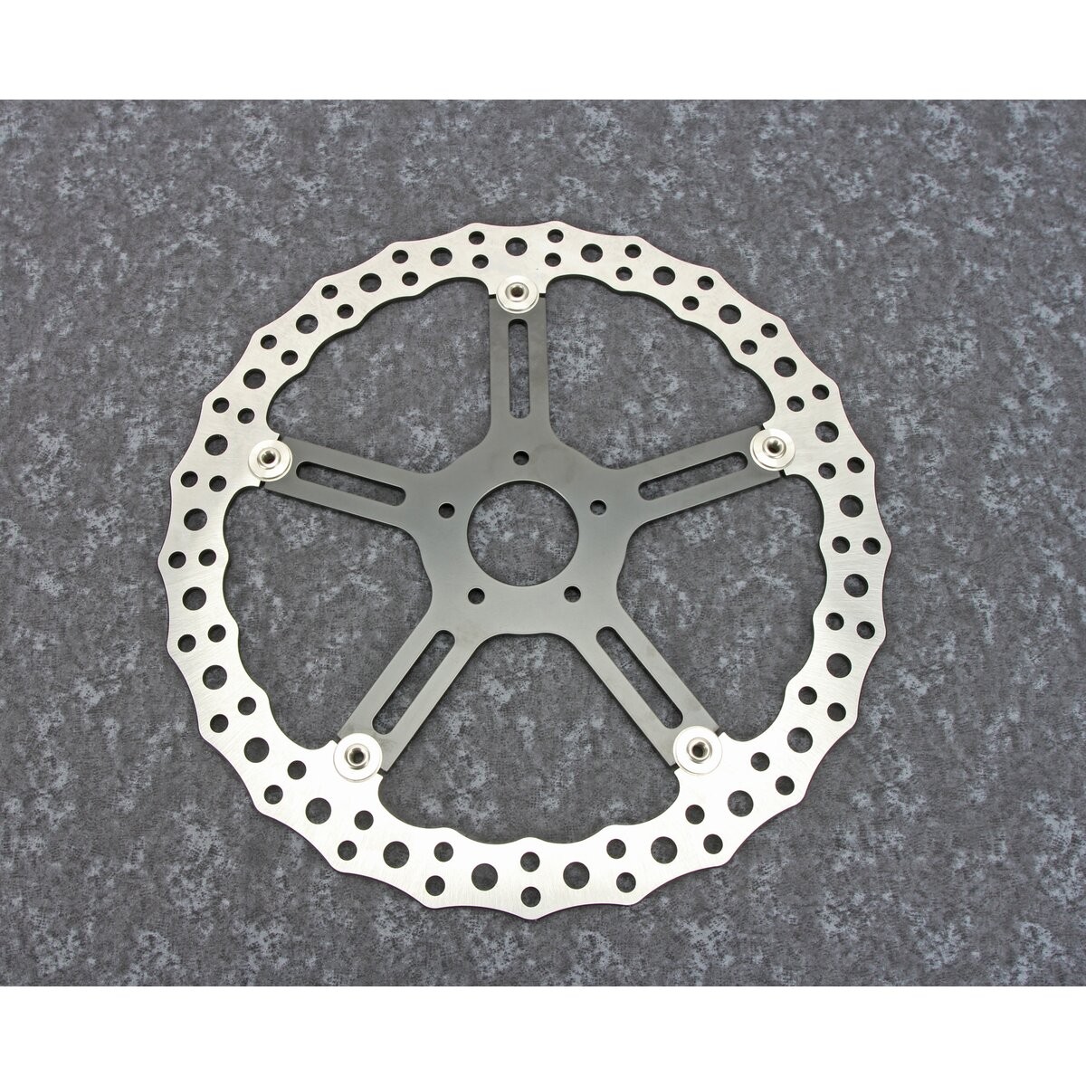 Arlen Ness 15 in. Front Left Big Brake Jagged Floating Rotor Kit – 02-996