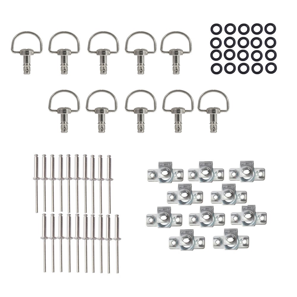 Motorcycle Racing Fasteners Quick Release D-Ring 1/4 Turn Race Fairing Rivet