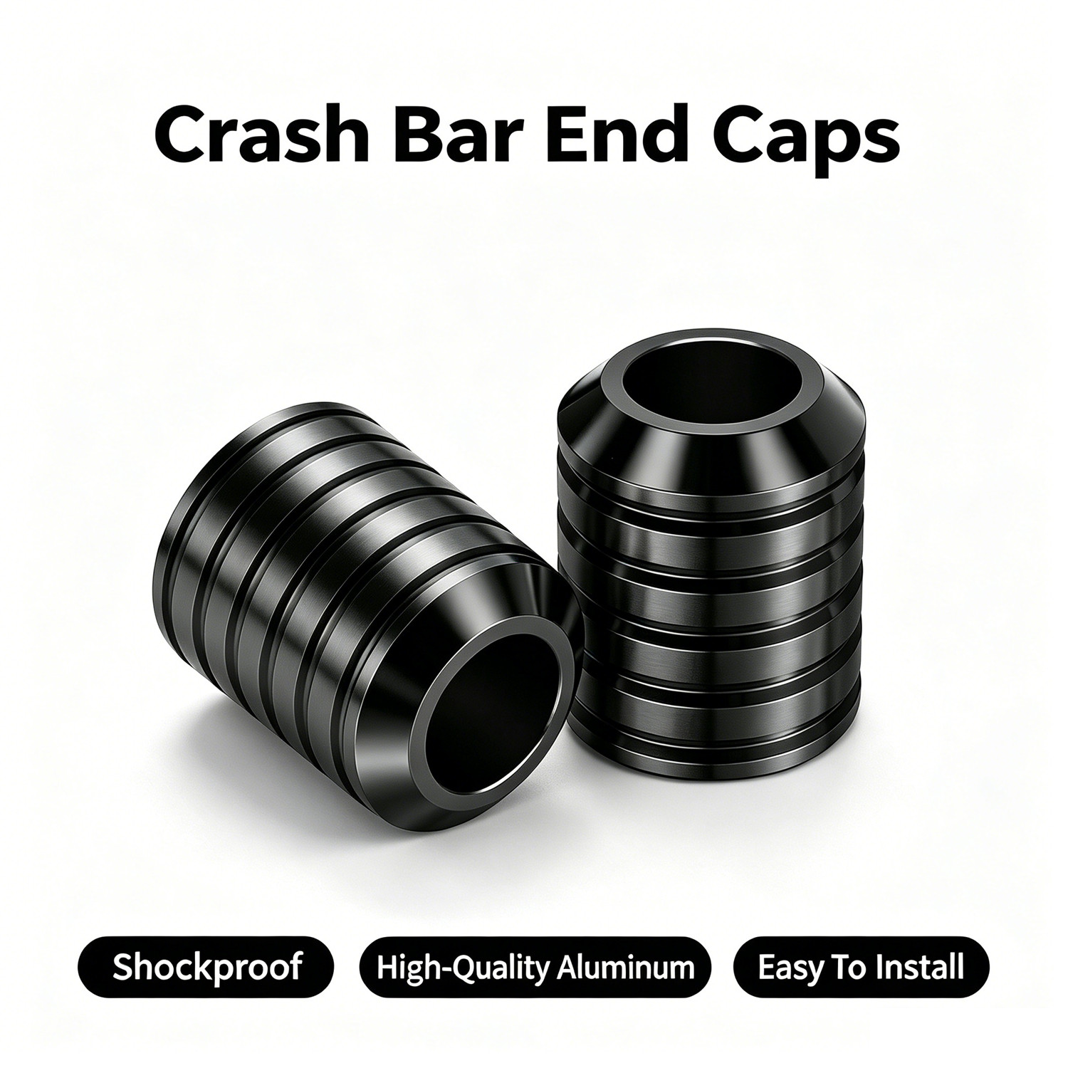 Engine Guard Crash Bar End CNC Cover Universal For Harley Softail / Touring US