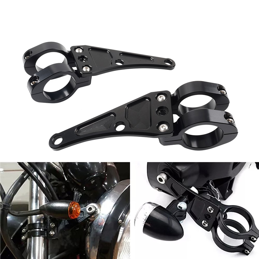 37MM Motorcycle Headlight Bracket Mount Clamp Fork Tube Holder For Harley