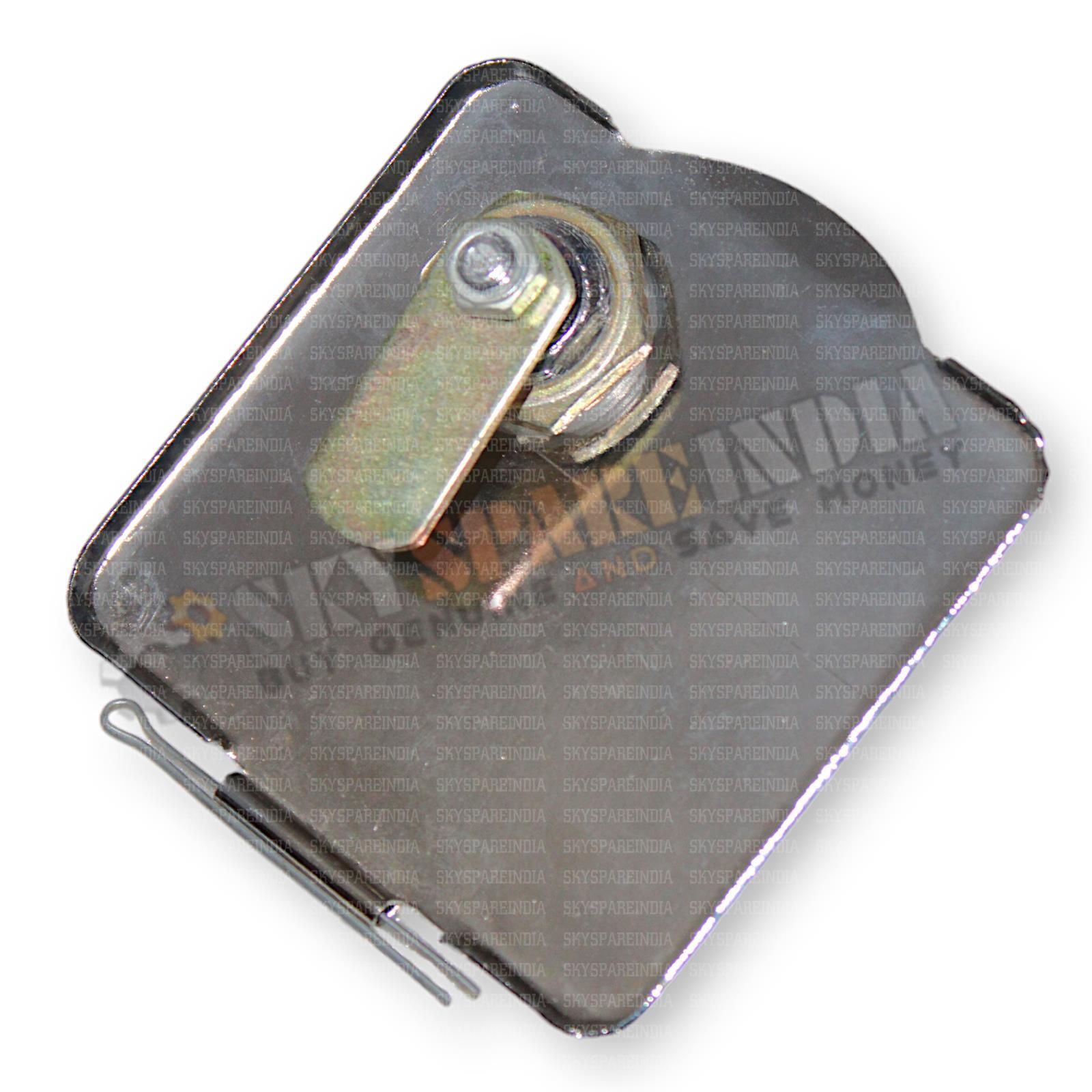 Petrol Fuel Tank Cap Outer Flap Cover For Lambretta GP Chrome With 2 Key