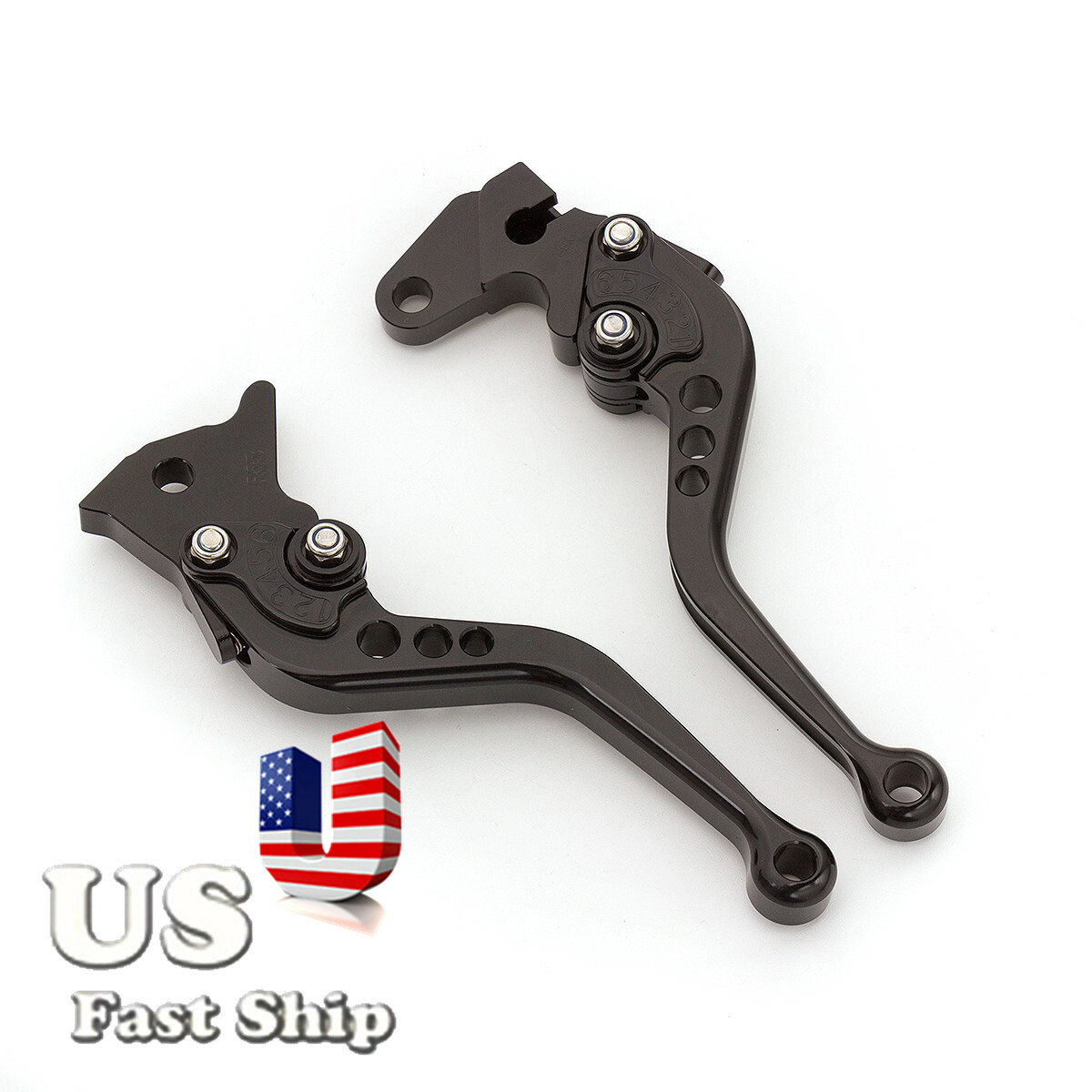 CNC Short Brake Clutch Lever w/Grip For YFM700 RAPTOR 700R YFZ450 YFZ450R 09-20