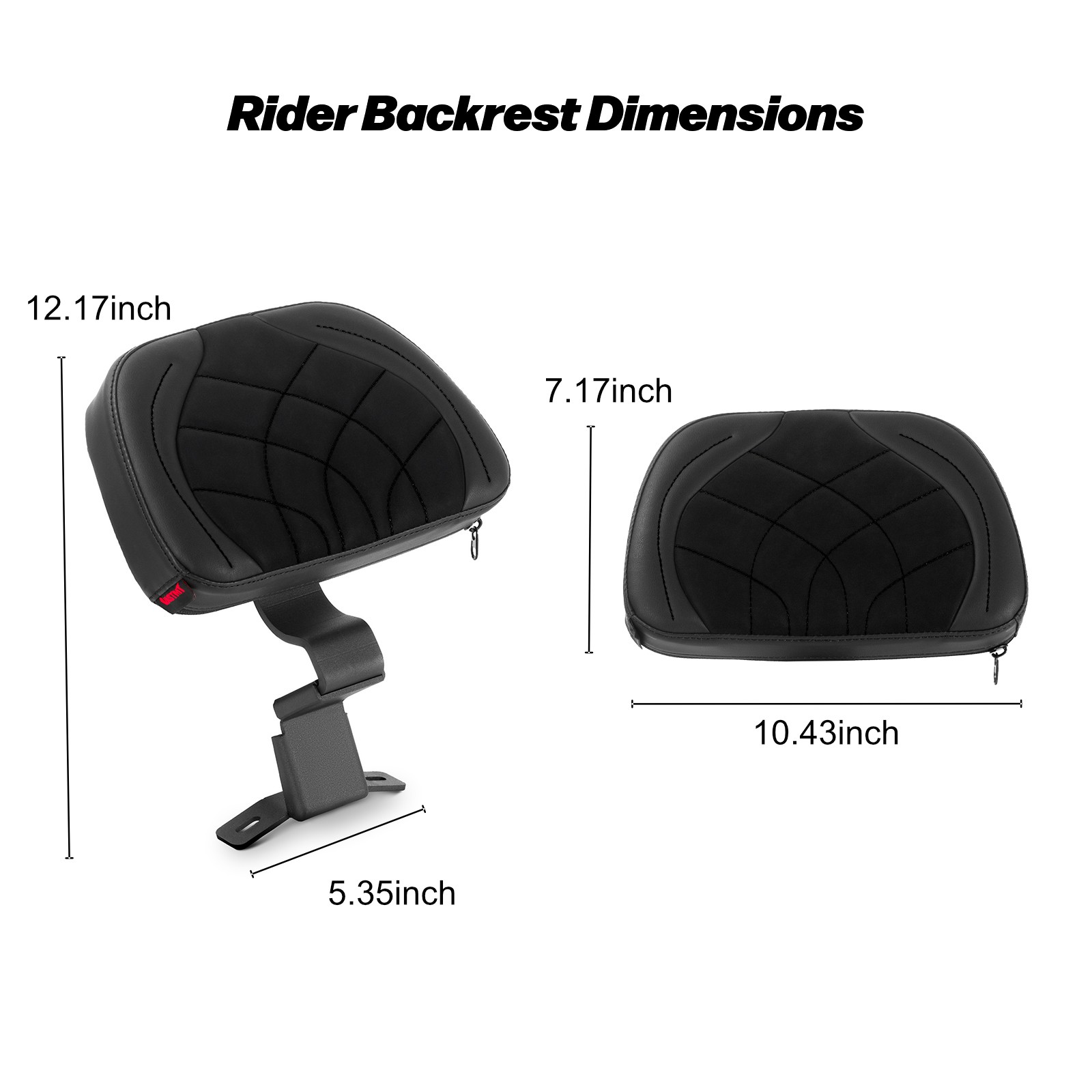 Black Stitching Style Full Seat & Backrest Set For Harley Touring 2009-2024