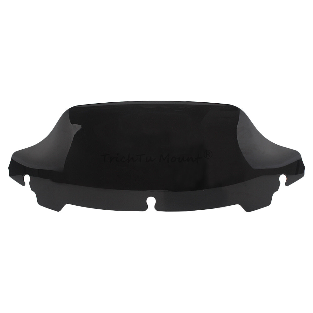 Black 7″ Wave Windshield Windscreen For Harley Touring Electra Glide 2014-2023