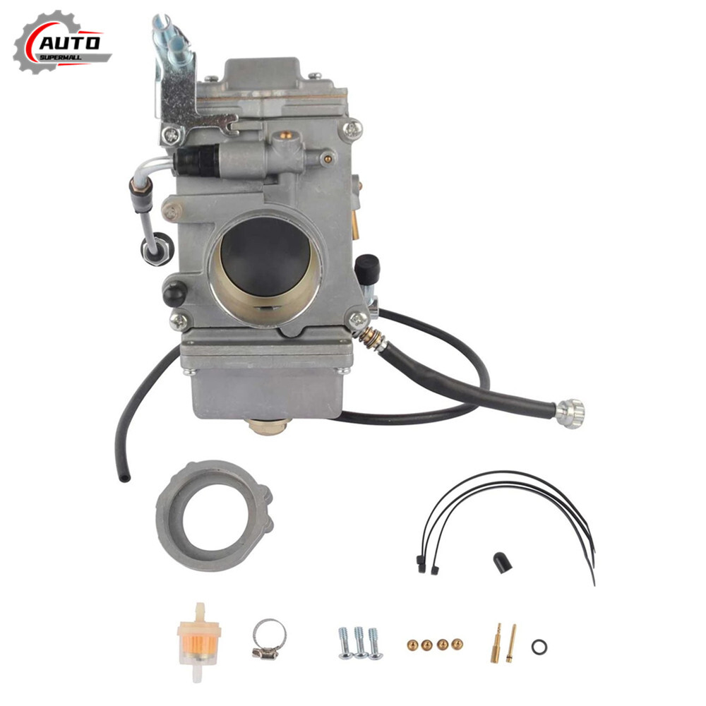 New Carburetor & Choke Cable for Mikuni 42mm Harley HSR42 Evo Twin Cam TM42-6 US