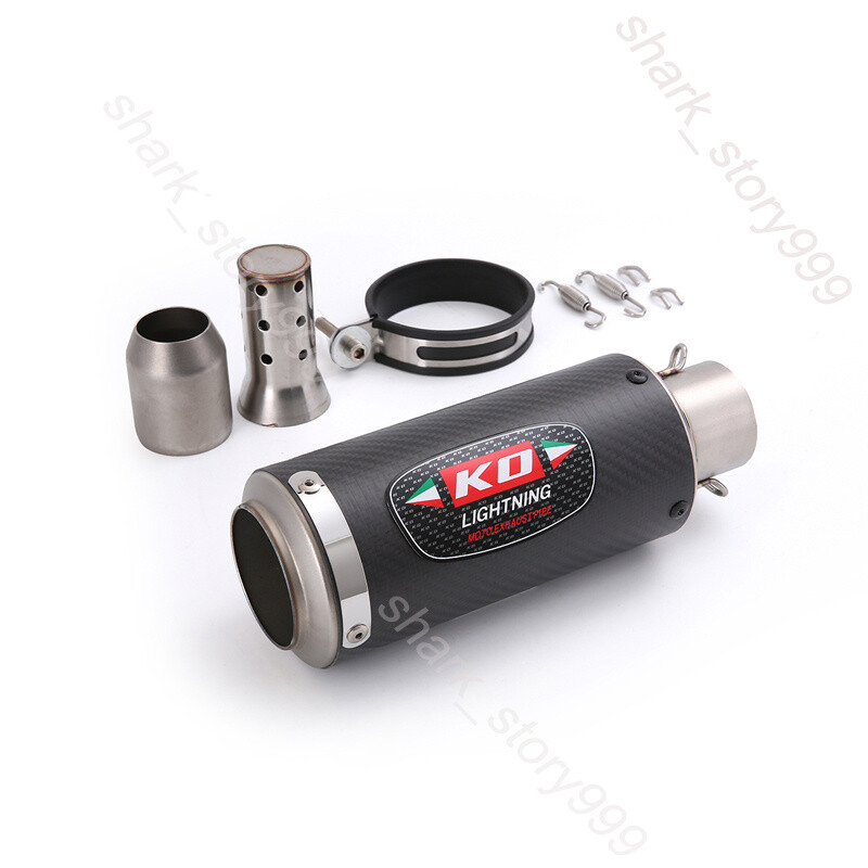 51-38mm Motorcycle Street Bike Exhaust Tips Muffler Pipe With DB Killer Silencer
