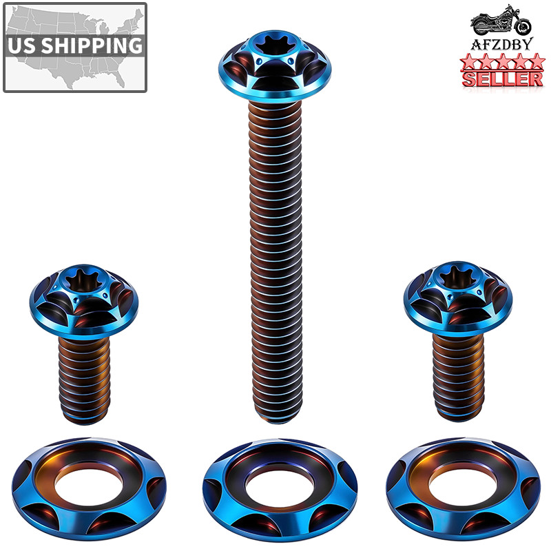 Titanium Fairing Windshield Bolt Screw For Harley Street Electra Glide 2014-2023