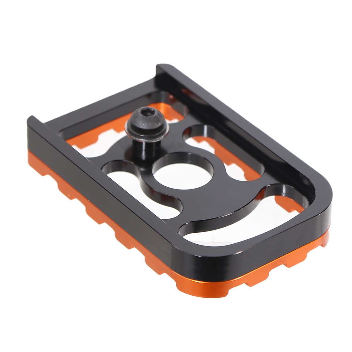 Black Orange Large Brake Pedals For Harley Touring Street Glide FLHX 96-22
