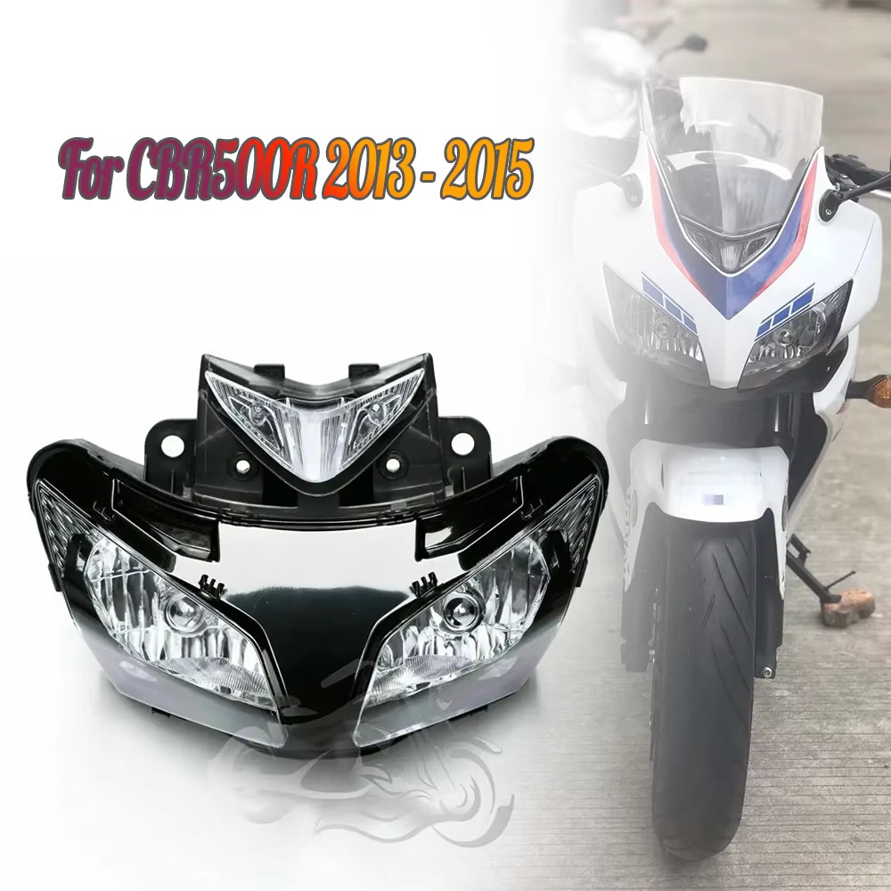 Fit For Honda CBR500R 2013-2015 Front Headlight Headlamp Light Lamp Assembly