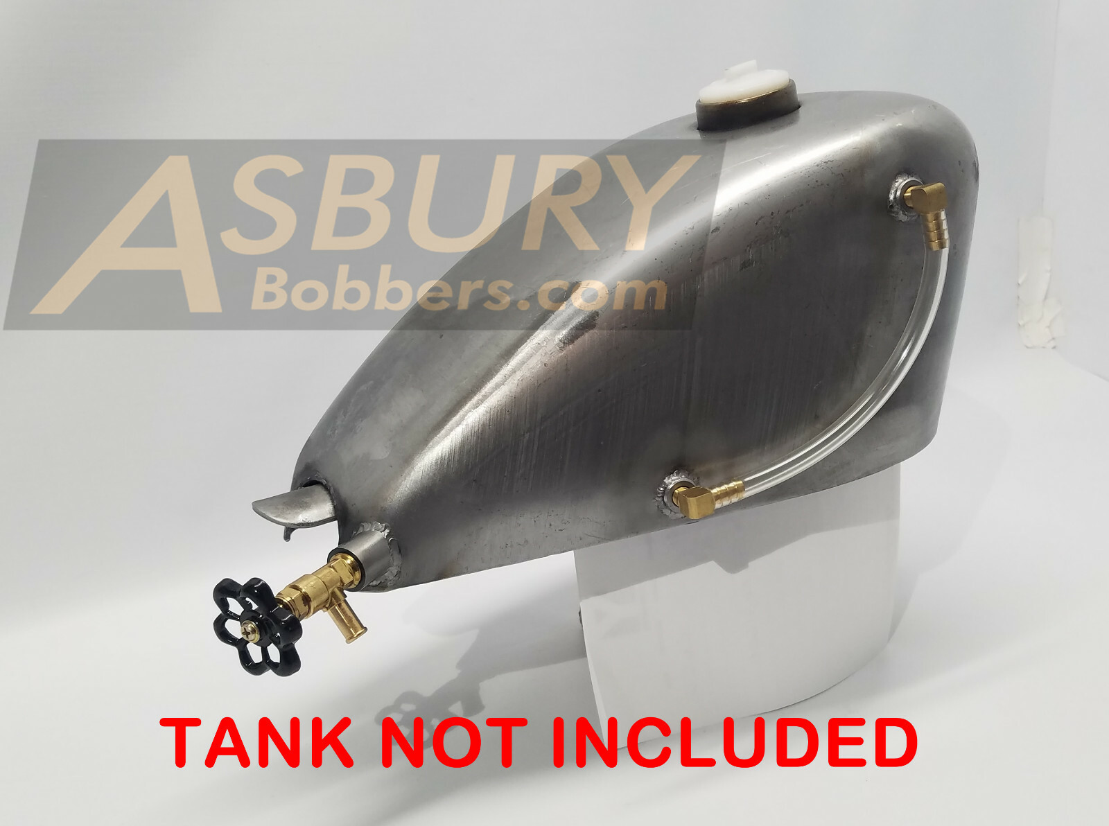 Faucet Petcock 3/8″ NPT with Bung and Black Handle Chopper Bobber Harley