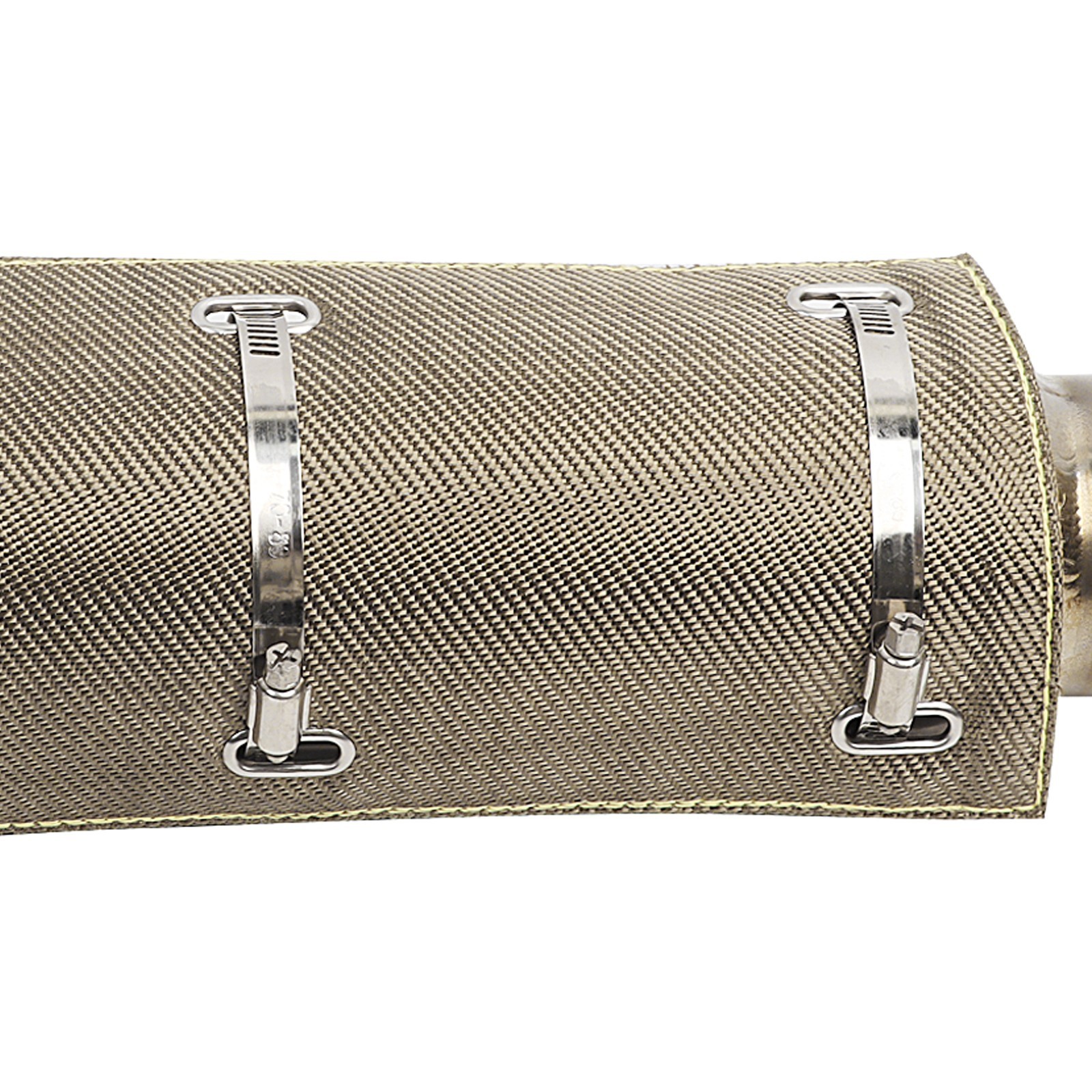 12″ x 6″ Titanium Pipe Shield with Gloves, Exhaust Heat Shield 1350°F