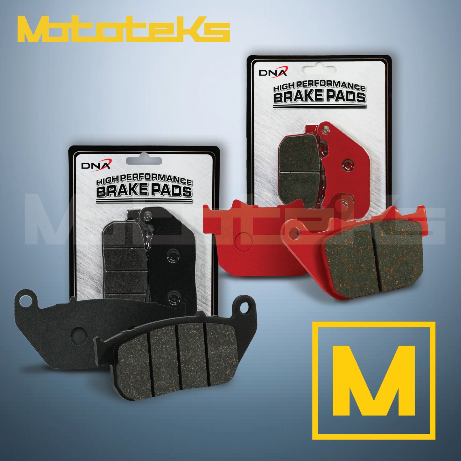 HARLEY DAVIDSON BRAKE PADS SEMI SINTERED METALLIC FOR SPORTSTER FRONT&REAR SET