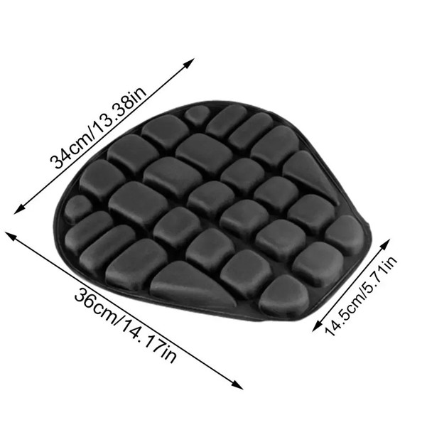 Motorcycle Gel Seat Cushion Comfort Pillow Cover Pressure Relief Universal Pad