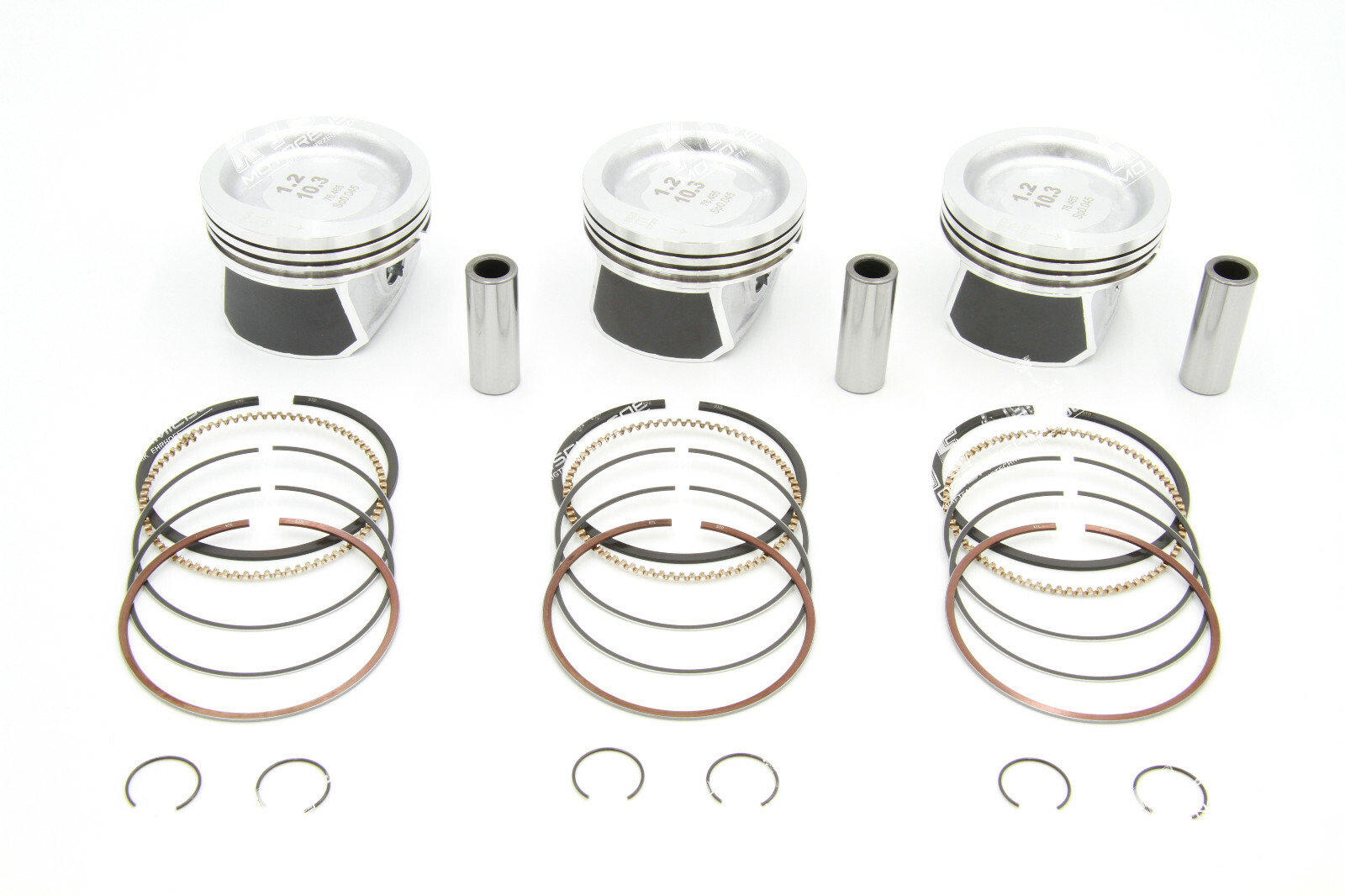 1.2 3 Cylinder VW Seat Skoda Polo Piston Set STD 76.51 03D107065F AWY BBM BMD