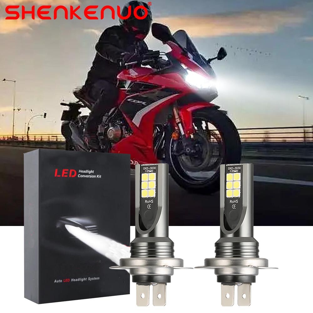 LED Headlight Bulbs FOR Honda CBR500R 2013- 2019 2020 6000K White High Power