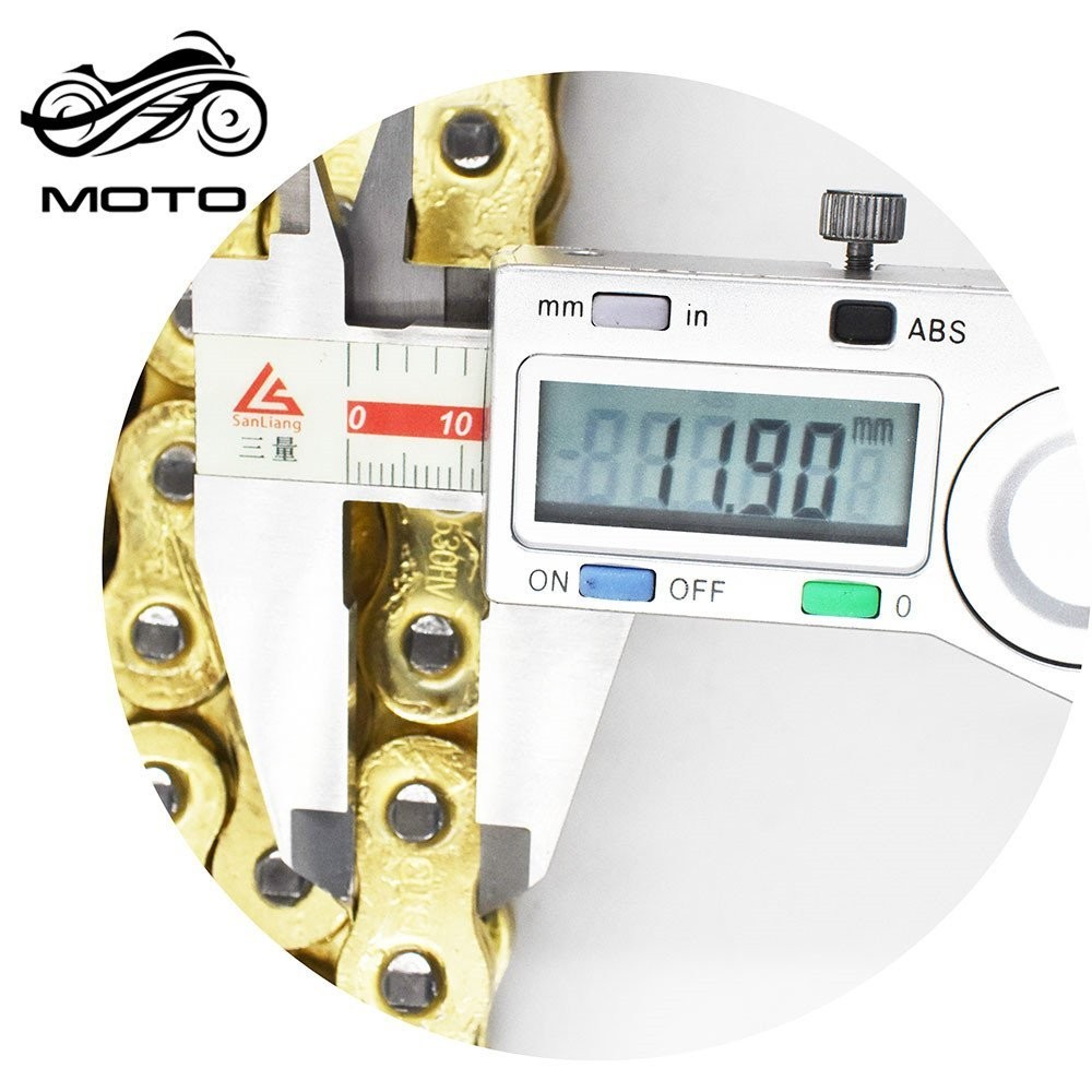 Gold 530×130 O-Ring Drive Chain Motorcycle 530 Pitch 130 Links