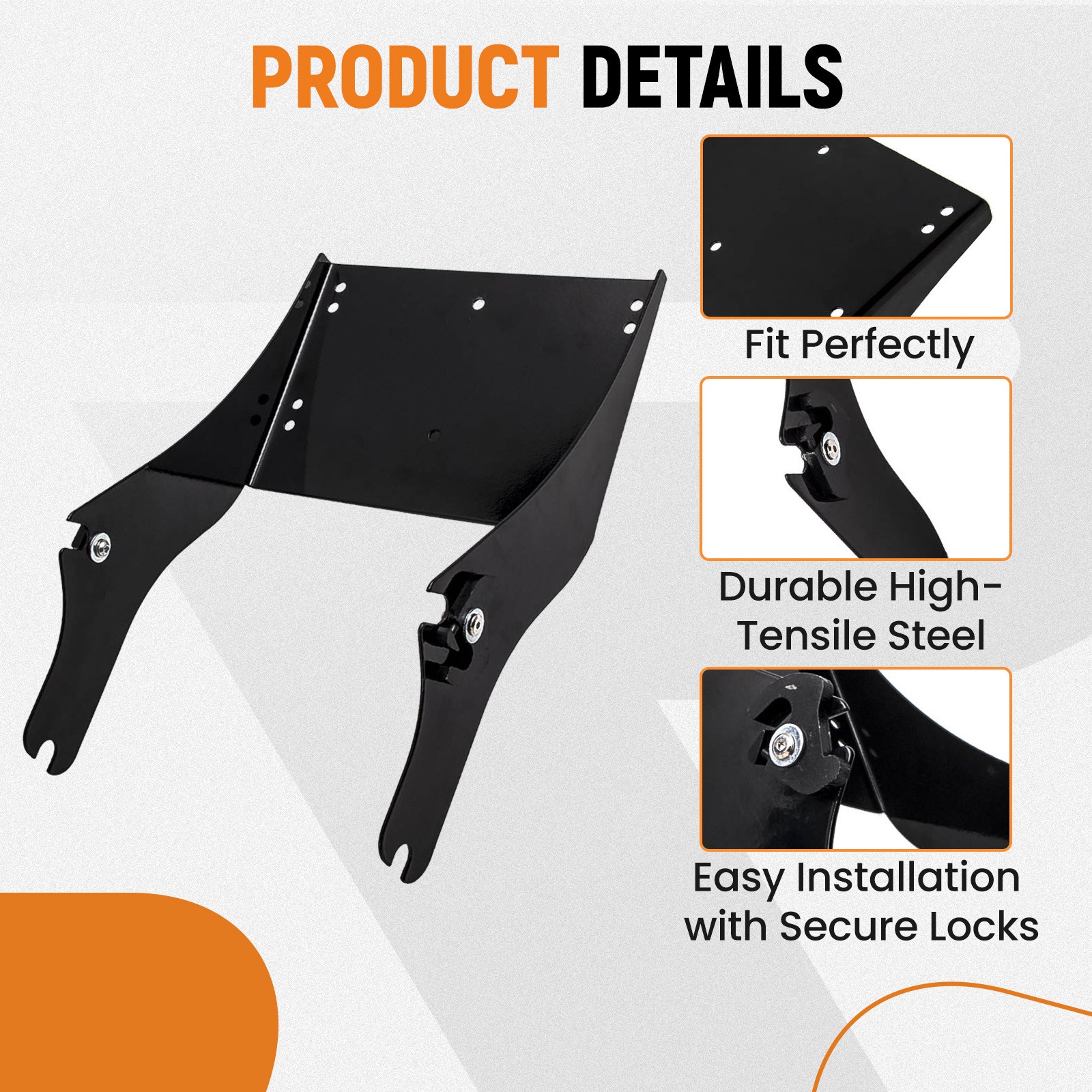 Trunk Rack Mounting Bracket For Harley Touring King Tour Pack Pak 1997-08